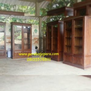 Lemari Arsip Buku Kayu Jati terbaru 2018