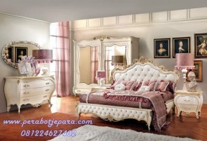Set kamar Tidur Pengantin Ukir Klasik Eropa