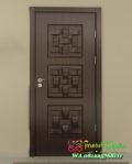 Pintu Rumah Unik Model Ketupat Kayu Solid KPJ-15