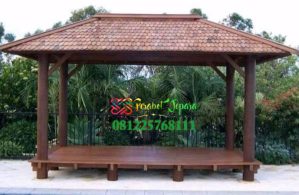 Gazebo Minimalis Ukuran 4 x 3 Meter